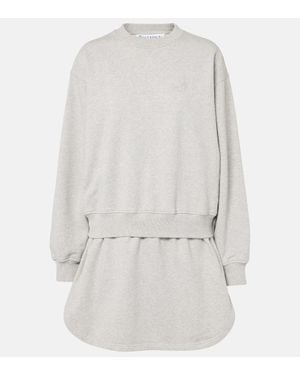 JW Anderson Minikleid Aus Baumwoll-Jersey - Weiß