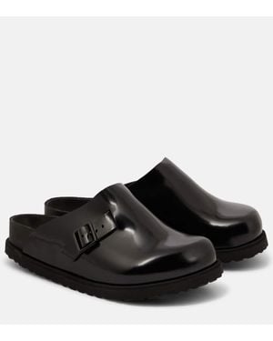 Birkenstock Niamey Patent Leather Clogs - Black