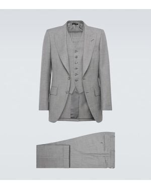 Tom Ford Abito Tre Pezzi Dyllan - Grigio