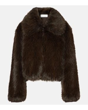 Frankie Shop Hope Faux Fur Jacket - Black