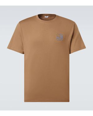 Loewe T-Shirt Anagram En Coton - Marron
