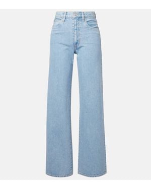SLVRLAKE Denim High-Rise Wide-Leg Jeans Grace - Blau