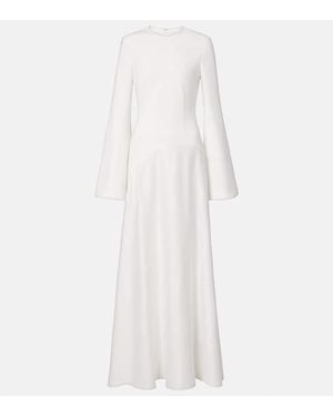 Solace London Storm Satin Gown - White