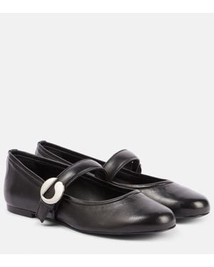Coperni Mary-Jane-Ballerinas Belt Aus Leder - Schwarz