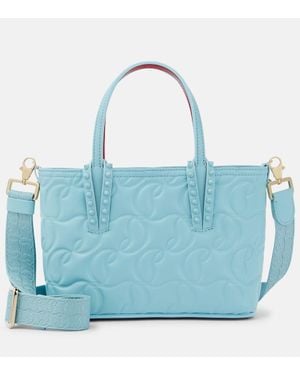 Christian Louboutin Tote Cabata Mini Aus Leder - Blau