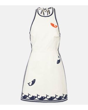 ALÉMAIS Marine 100% Organic Cotton Mini Dress - White