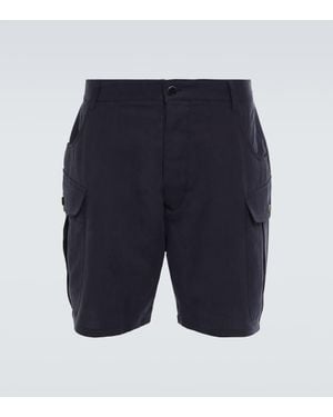 Giorgio Armani Shorts Aus Leinen - Blau