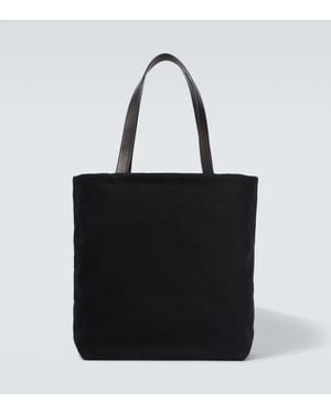 The Row Tote Bag Armory Mit Leder - Schwarz