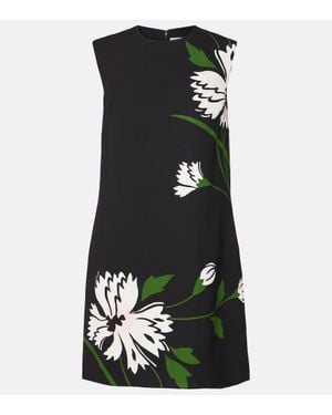 Veronica Beard Cromwell Floral Shift Dress - Black