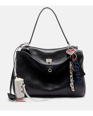 Balenciaga Tote Rodeo Medium Aus Leder - Schwarz