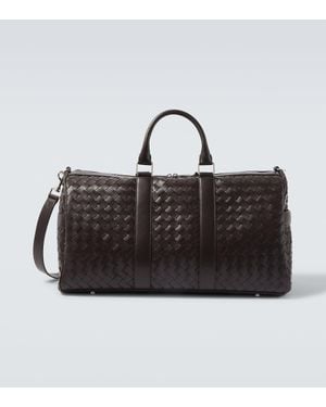 Bottega Veneta Weekender Intrecciato Aus Leder - Schwarz