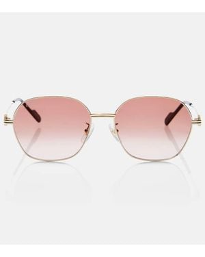 Cartier Ovale Sonnenbrille Premiere De Cartier - Pink