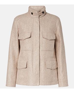 Loro Piana Traveler Mini Linen And Cotton Jacket - Natural
