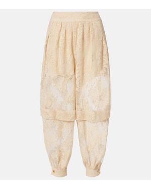 Zimmermann Hose Hypnotic Aus Spitze - Natur