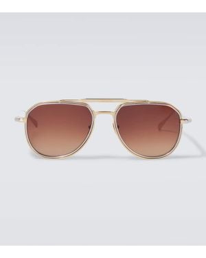 Jacques Marie Mage Occhiali Da Sole Aviator Commander - Marrone