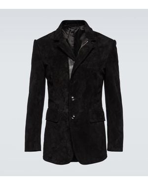 Tom Ford Suede Blazer - Black