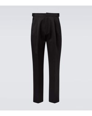 ZEGNA Wool Suit Trousers - Black