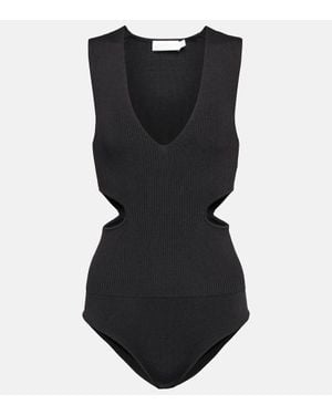 Jonathan Simkhai Body Shelbi Aus Rippstrick - Schwarz