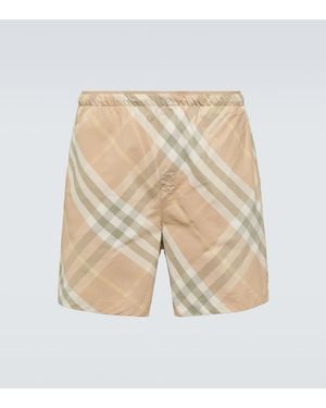 Burberry Badeshorts mit seitlichen Einschubtaschen - Natur