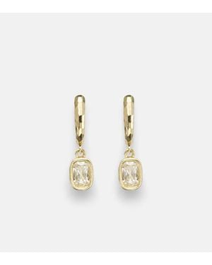 Octavia Elizabeth Boucles D'Oreilles Hidden Gem En Or 18 Ct Et Diamants - Métallisé