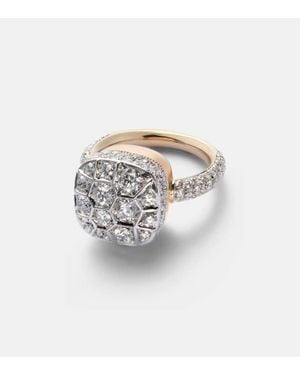 Pomellato Bague Nudo Solitaire en or 18 ct et diamants - Blanc