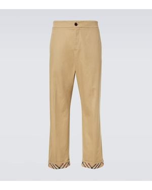 Burberry Hose Check Aus Baumwolle - Natur