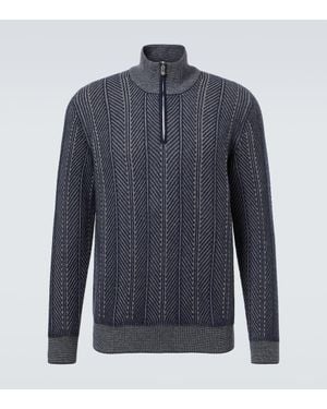Brunello Cucinelli Pullover Aus Kaschmir - Blau