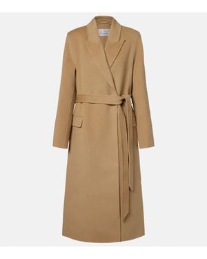 Acne Studios Mantel Aus Wolle Und Kaschmir - Natur