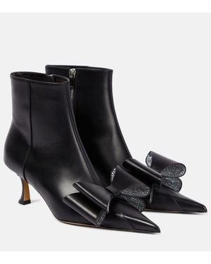 ブーツその他 Mach & Mach 'Galaxy' Boots Mach & Mach Leather Galaxy Ankle Boots in Black | Lyst