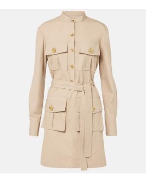 Givenchy Minikleid 4G Aus Baumwollpopeline - Natur