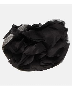 Nina Ricci Choker Organza Flower Aus Seide - Schwarz
