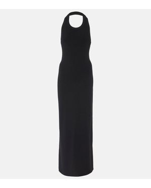 Proenza Schouler Meryl Ribbed-Knit Maxi Dress - Black