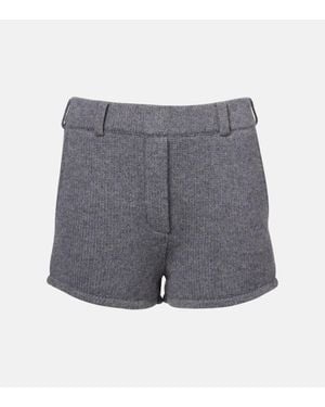Lisa Yang High-Rise Shorts Tyra Aus Kaschmir - Grau