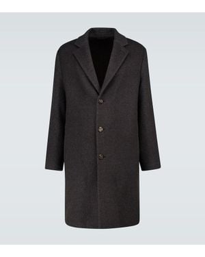 Loro Piana Findon Wool-Blend Coat - Black