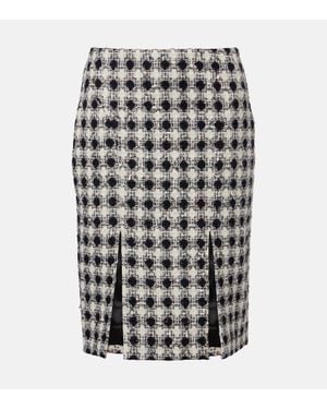 Nina Ricci Mini-Jupe En Tweed - Blanc