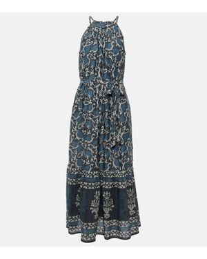 Velvet Abito Midi Ghita - Blu
