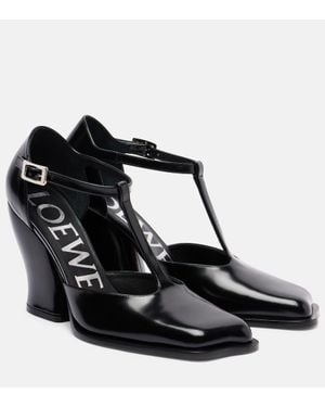 Loewe Pumps Onda 90 Aus Leder - Schwarz