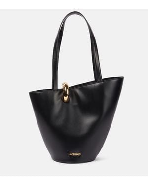 Jacquemus Sac Seau Bambola Medium En Cuir - Noir
