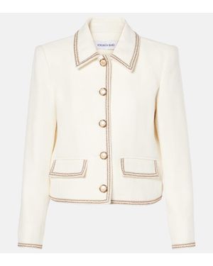 Veronica Beard Makayla Cotton-Blend Jacket - Natural
