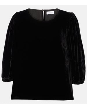 Velvet Nancy Top - Black