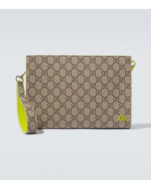 Gucci Gg Canvas Small Pouch - Metallic