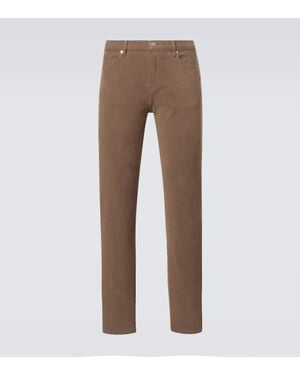 FRAME Pantaloni Slim L'Homme Slim A Vita Media - Marrone