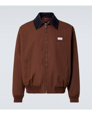 Gucci Blouson Aus Baumwoll-Canvas - Braun