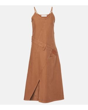 ワンピース J W ANDERSON CERULEAN BLUE COTTON DRESS JW Anderson Cerulean Blue Cotton Dress | Lyst