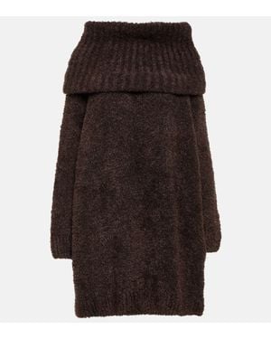 Dolce & Gabbana Wool-Blend Jumper Dress - Brown