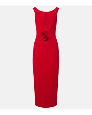 Magda Butrym Robe Aus Einem Wollgemisch - Rot
