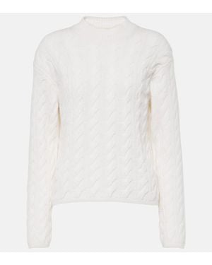 Vince Pullover Aus Einem Wollgemisch - Weiß