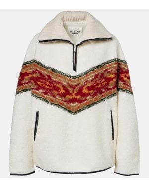 Isabel Marant Pullover Marner Aus Fleece - Weiß