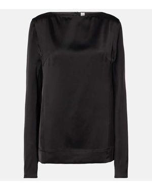 TOTEME Satin Top - Black
