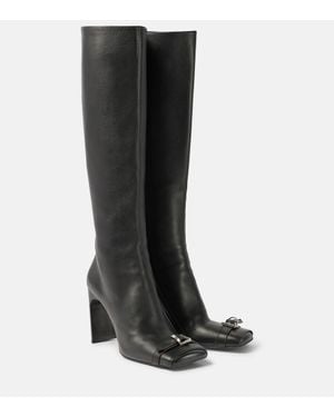 Balenciaga Botas Altas Bel Air 100 De Piel - Negro